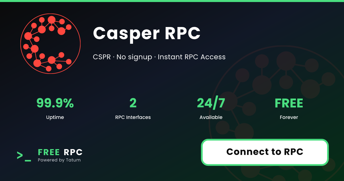 Free Casper RPC: Mainnet | FREERPC.com