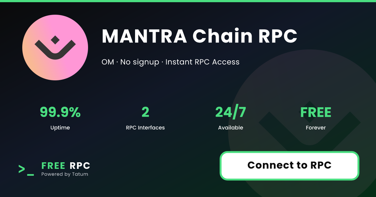 Free MANTRA Chain RPC | FREERPC.com