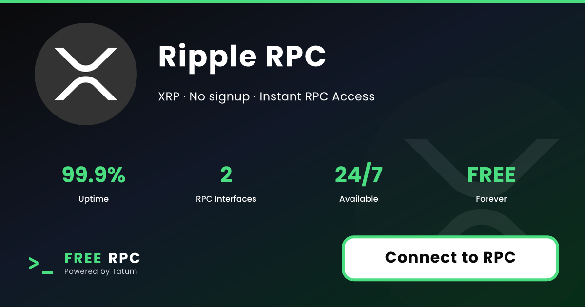 Rontec Ripple Free Ripple RPC: Mainnet, Testnet | FREERPC.com
